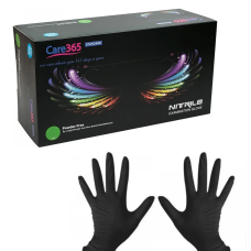Рукавички нітрилові Care 365 розмір   S чорні.