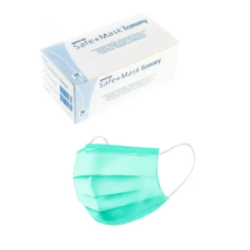 Маски медичні одноразові нестерильні, зелені 50шт medicom