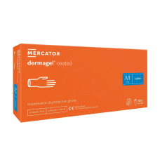 Рукавиці латексні Mercator Medical Dermagel Coated M Білі 100 шт