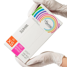 Рукавички нітрилові SanGig, щільність 3.5 г. - білі (100 шт) XS (5-6)