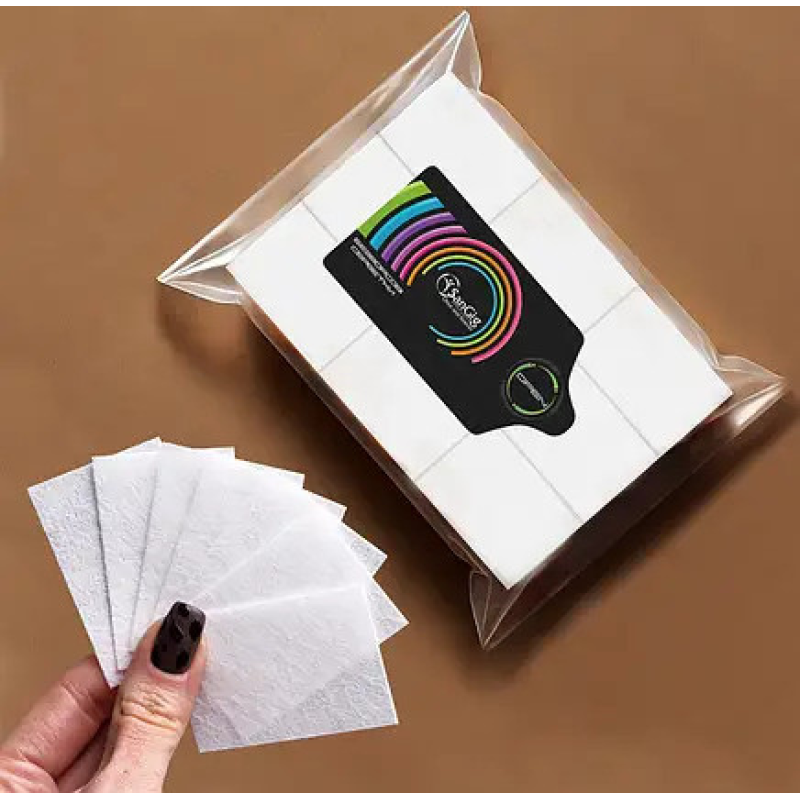 Безворсові серветки SanGig 400 шт - 6х4 см Білі