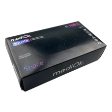Рукавички нітрилові, нестерильні (100 шт/уп), MediOk Nitrile Space, Чорний, XS
