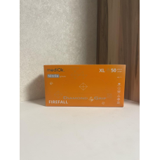 Рукавички нітрилові GRIP ORANGE розмір XL (щільність 8,6 г) підвищеної міцності неопудрені (25пар/1уп) Mediok