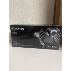 Супер міцні рукавички нітрилові Moto Mercator Ideall Nitrile,M щільність 9.3 г. - чорні (100 шт)