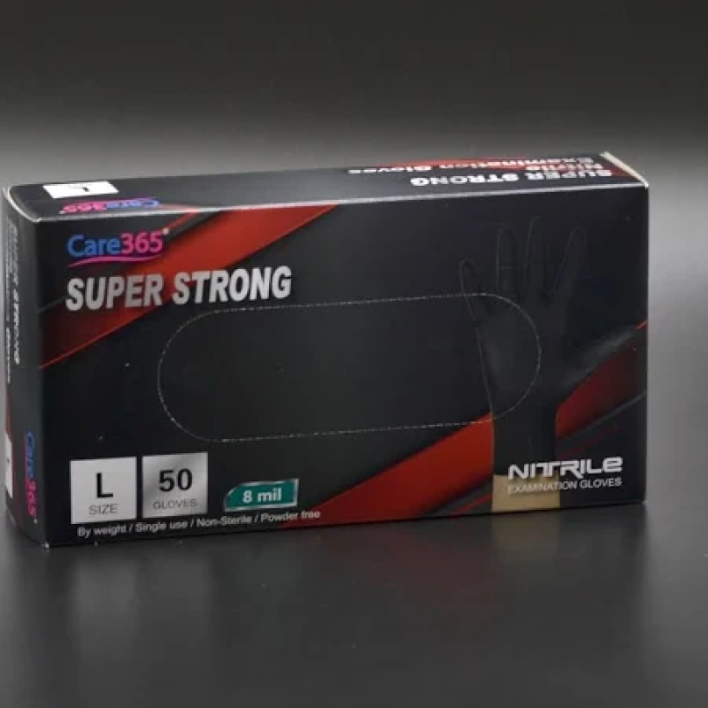 Рукавички нітрилові суперміцні  Care365 50 шт. господарчі, розмір L