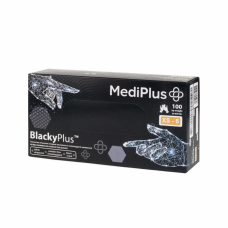 Рукавиці MediPlus BlackyPlus нітрилові XS 100 шт. Чорні