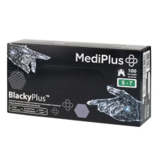 Рукавиці MediPlus BlackyPlus нітрилові S 100 шт. Чорні