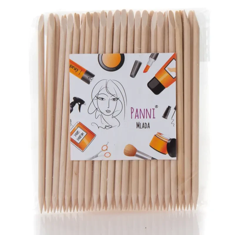 Палички апельсинові для нігтьового  сервісу Panni Mlada в пачці 15 см (50 шт)