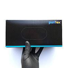Рукавички нітрилові ТМ Puritex 4.5 гр. чорні S